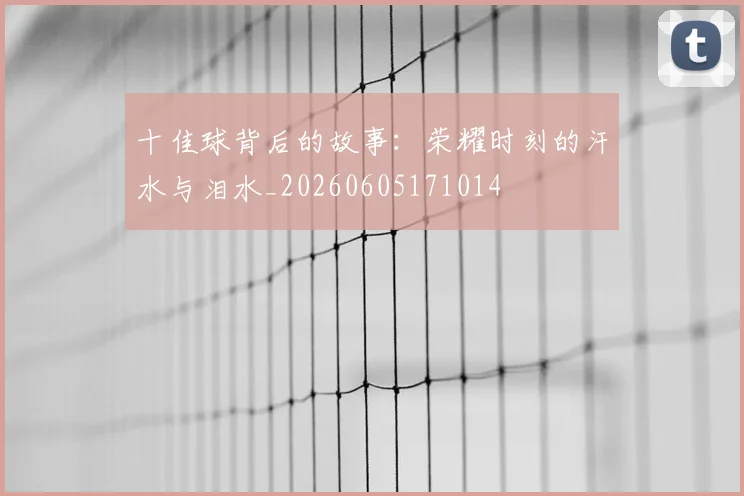 十佳球背后的故事:荣耀时刻的汗水与泪水_20260605171014